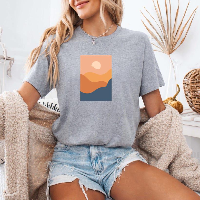 Abstract Mountain Landscape T-Shirt