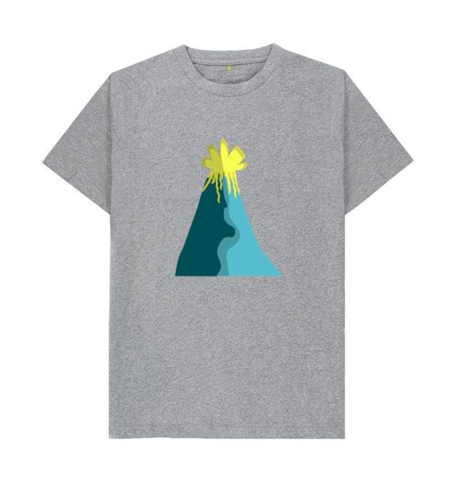 Erupting Volcano Flat T-Shirt